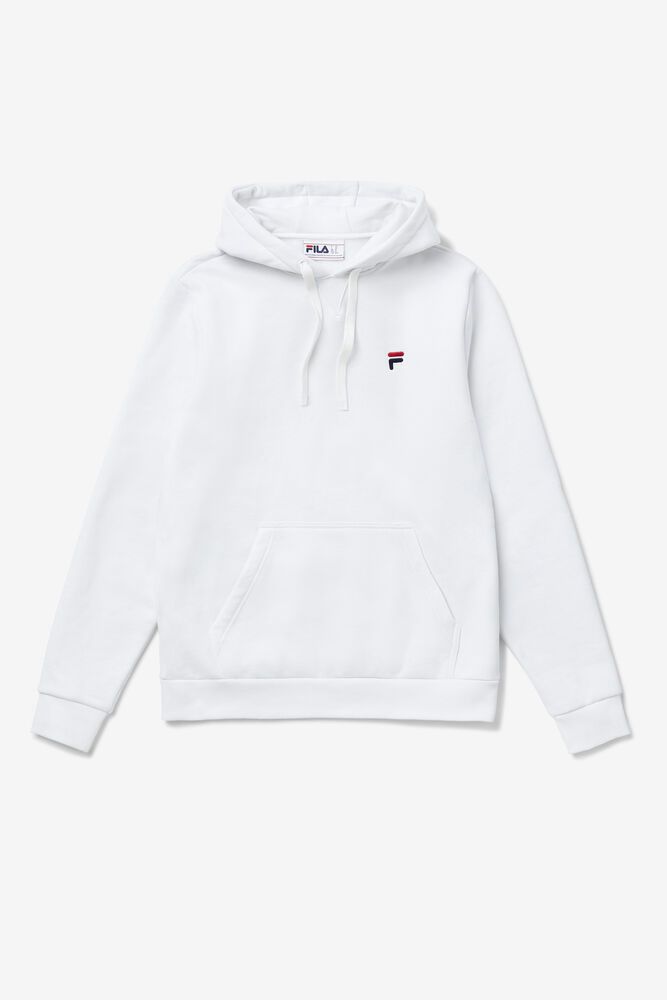 Fila Hoodie Luka Mens White - India KBR-591736